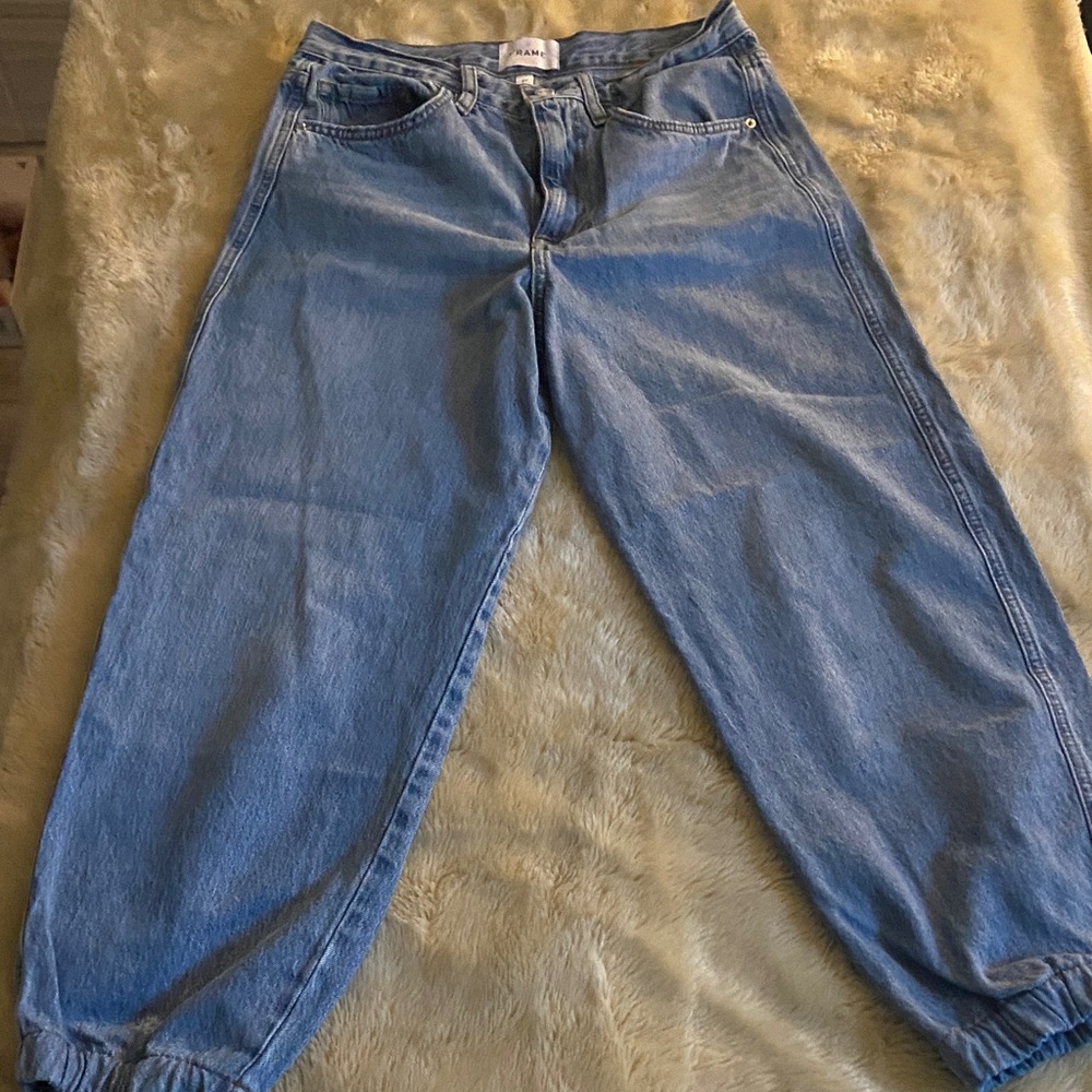 Frame Denim Light Blue Boyfriend Jeans
